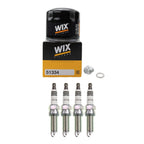 Wix Engine Oil Filter & NGK 4 Iridium IX Spark Plugs for Kia Rio (2012–2017)