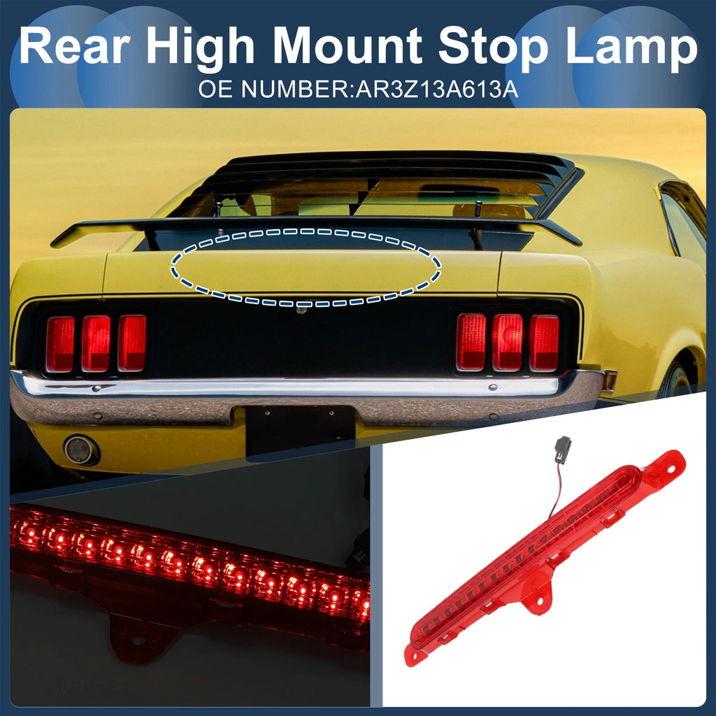 LED Third Brake Light for Ford Mustang (2010–2014) Red Housing