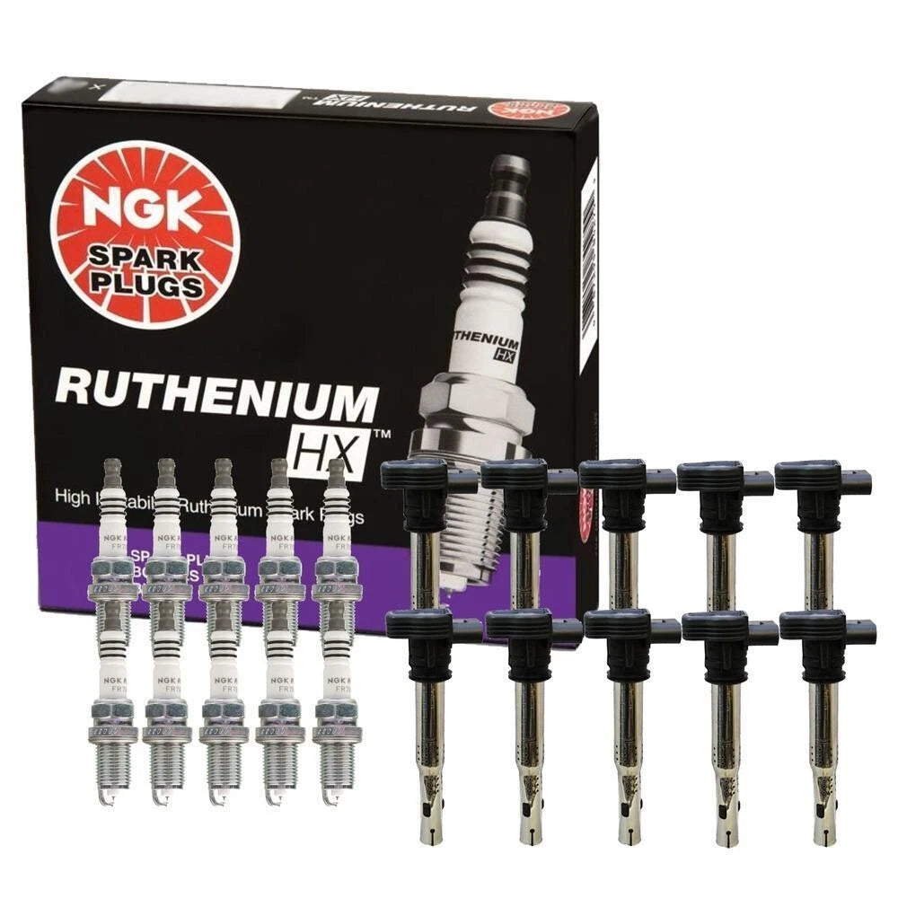 Denso Ignition Coil Kit Ruthenium HX Gap 032 for Audi R8 5.2L V10 (2009–2015)