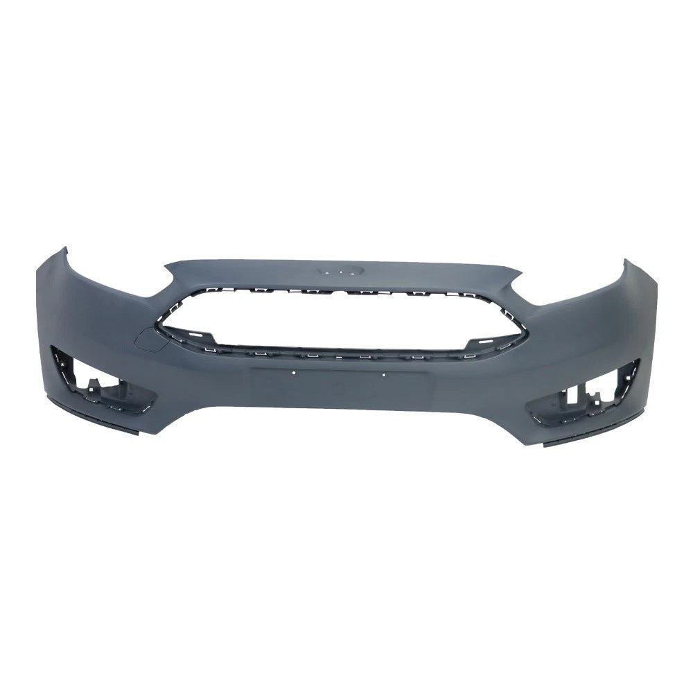 Front Bumper Cover with Grille for Ford Focus (2015-2018) Chrome Black