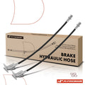 2X Rear Inner Brake Hydraulic Hose for Chevy Silverado 3500 HD (2011â2014)