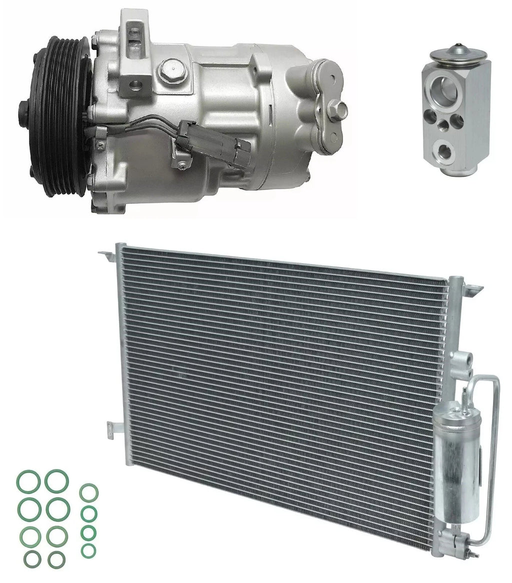 A/C Compressor Kit with Condenser Replacement for Saab 9-3 2.0L (2009–2011)