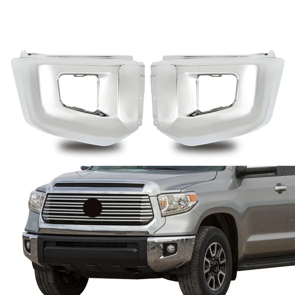 Set of 2 Bumper End Chrome for Toyota Tundra (2014–2021)