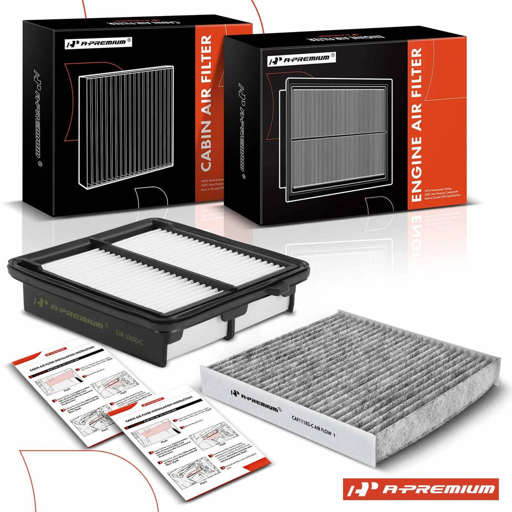 Activated Carbon Engine & Cabin Air Filter for Honda Fit (2009–2014)
