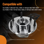 Set of 2 Front Wheel Hub Bearing Assemblies for Ford F-150 F-250 (2004–2020)