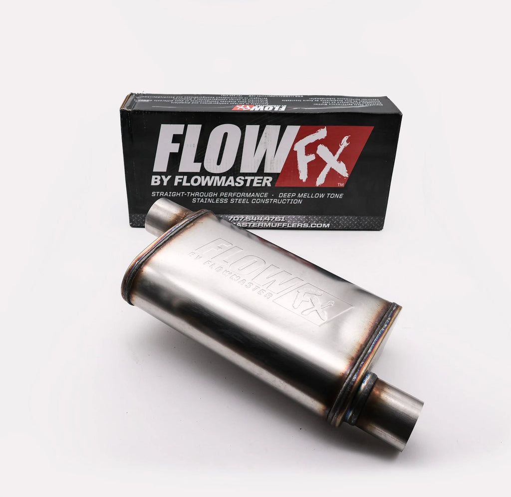2.5" Single Exhaust Kit for Jeep Wrangler (2018-2025) - FlowFX Rolled Black Tip