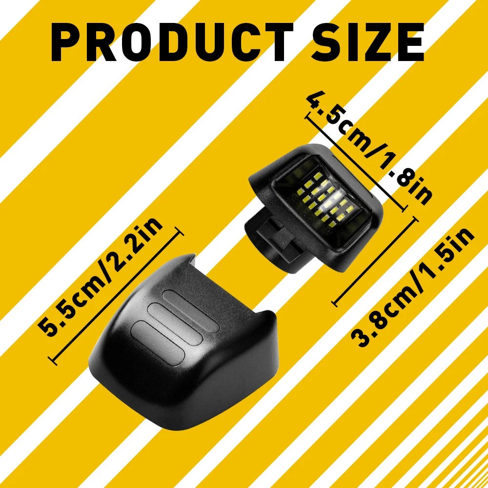 2X LED License Plate Light for Nissan Xterra Titan Armada Frontier (2007–2019)