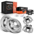 Set of 2 Rear Brake Rotors, Pads & Calipers for Dodge Durango (2011–2017)