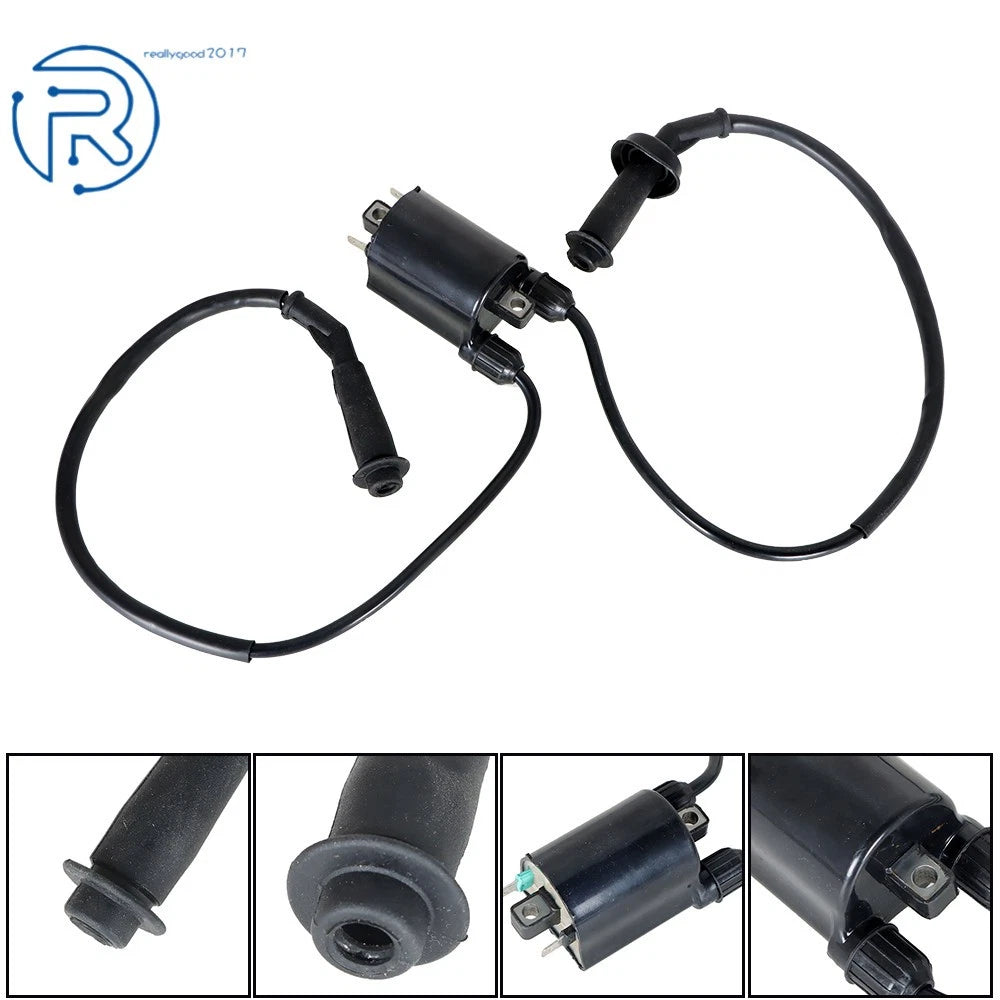 2X Ignition Coil and Plug Cap for Honda Shadow 1100 VT1100 (1987-2007)