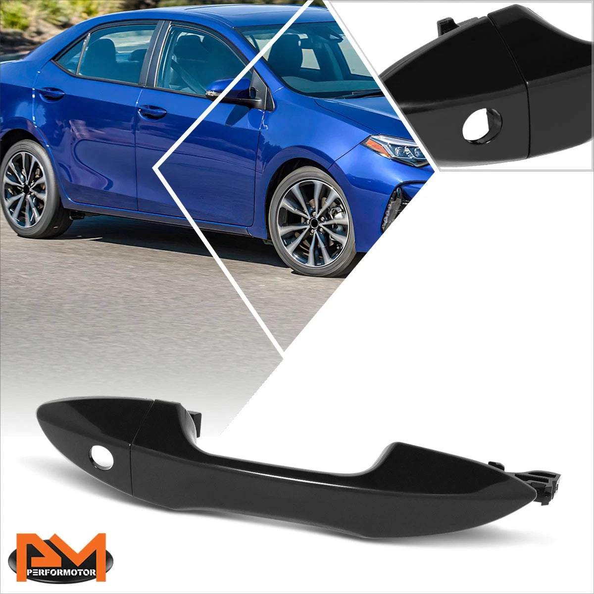 Front Right Exterior Door Handle w/ Keyhole for Toyota Corolla (2014–2019)