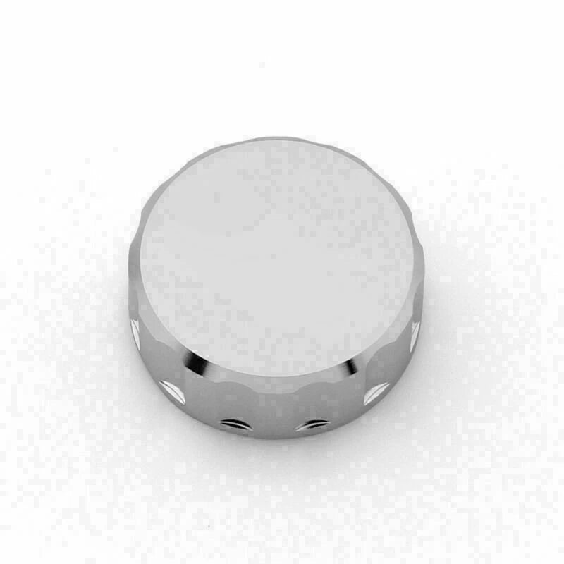 CNC Brake Fluid Reservoir Cap Chrome for US Models