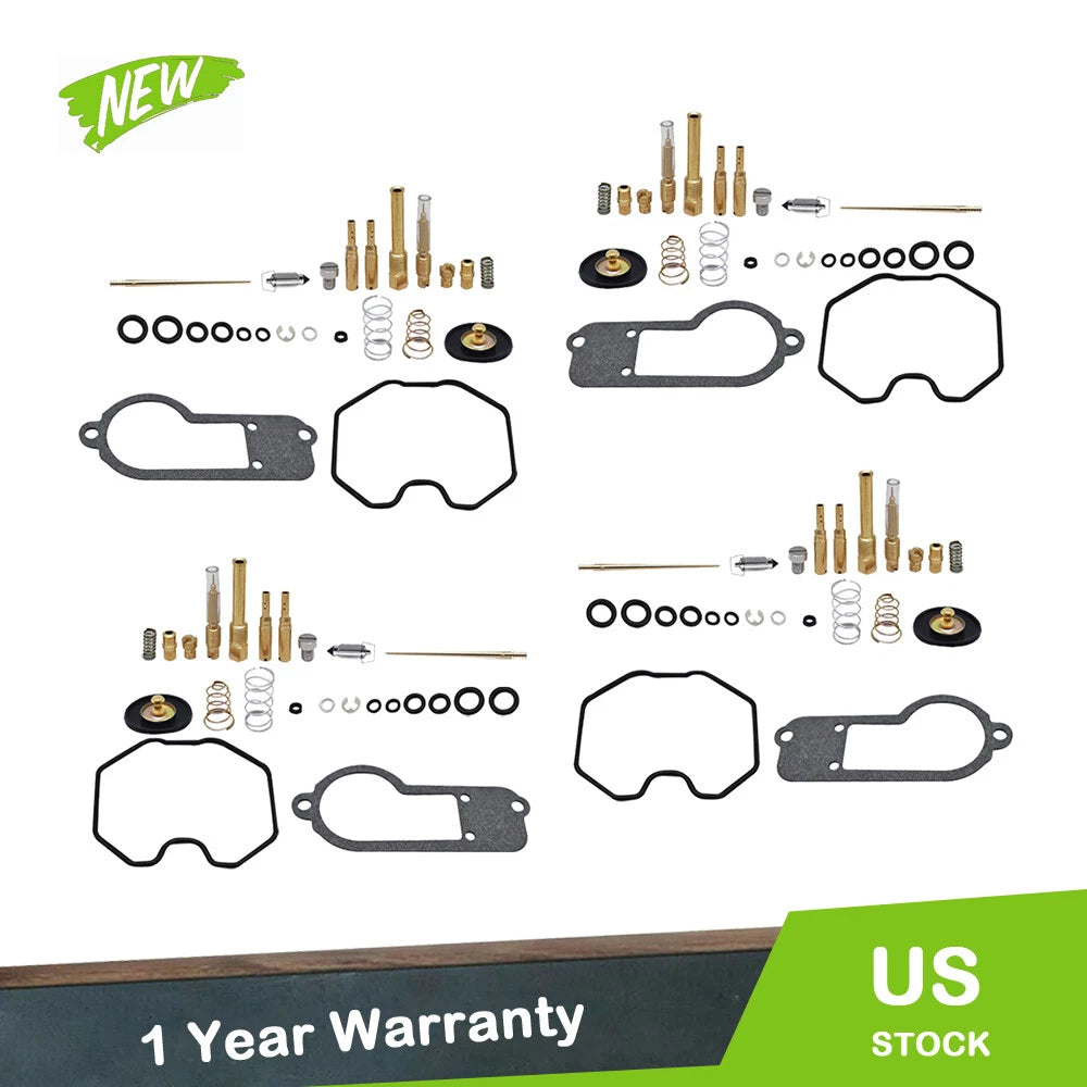 Set of 4 Air Cut Off Valves & Carburetor Repair Kits for Honda CB650 (1980)