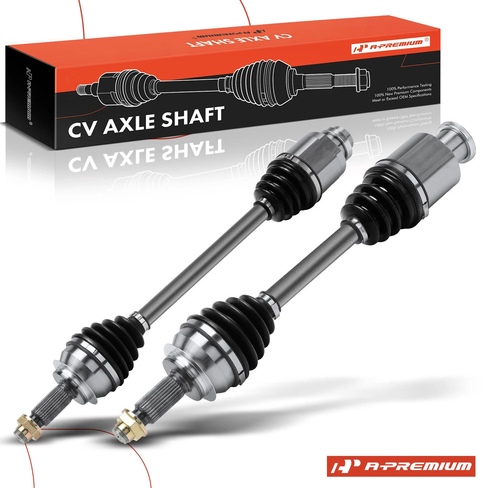 Pair Front CV Axle Shaft Assembly for Mitsubishi Lancer (2008–2015)