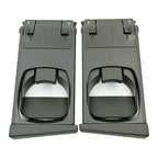 Black L&R Front Cup Holder Trim for Toyota Hilux Vigo Fortuner (2005-2014)