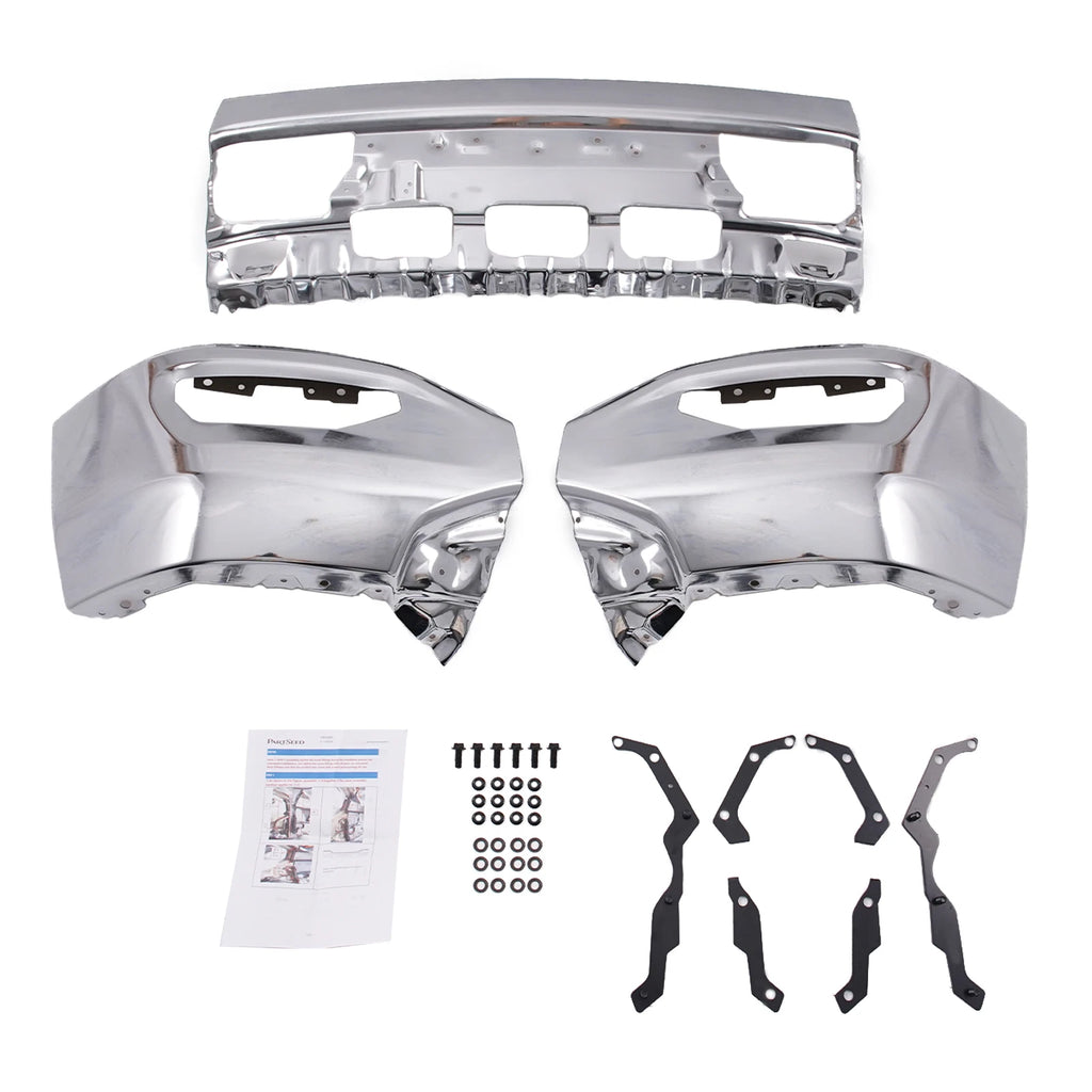 Chrome Front Bumper Face Bar for GMC Sierra 1500 (2016–2018)