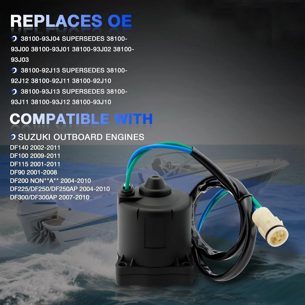 Power Tilt Trim Motor for Suzuki Outboard DF200 DF225 DF250 DF300 (2000-2023)