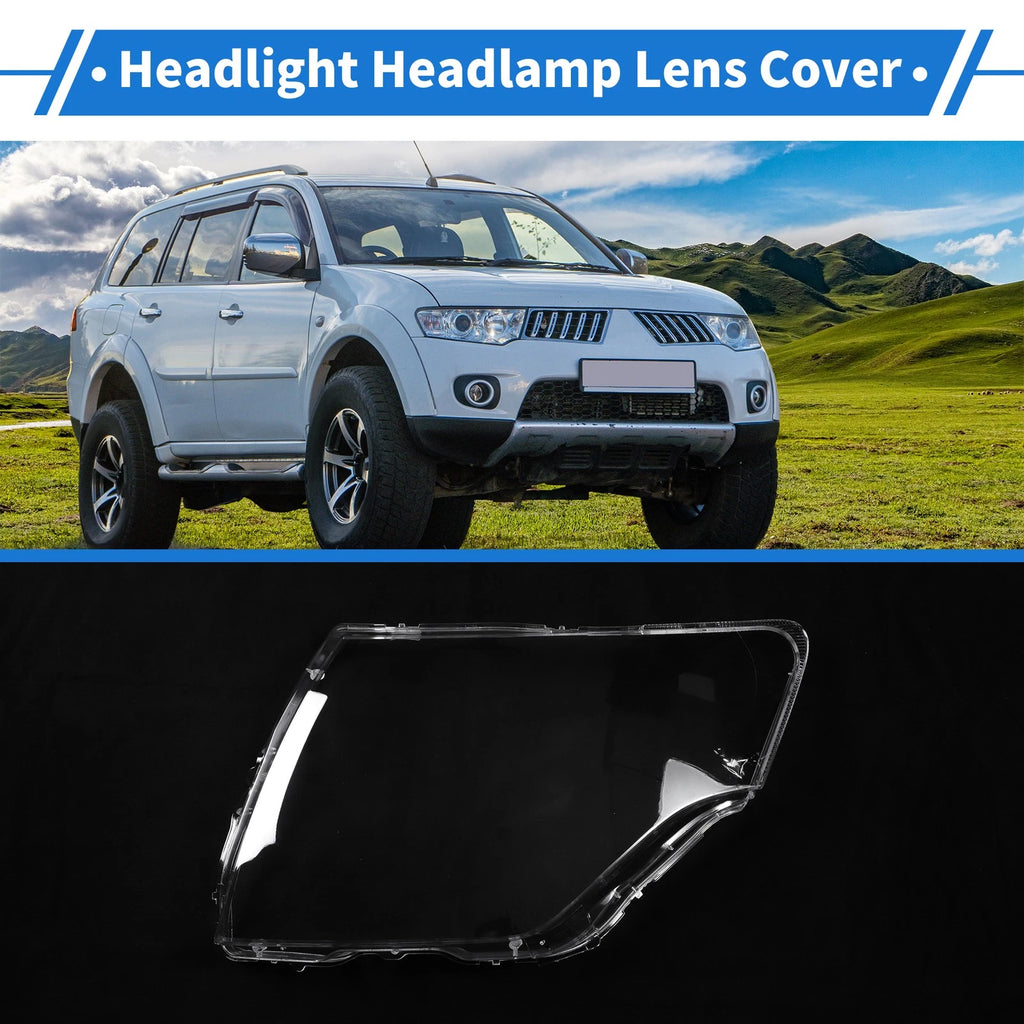 1 Pcs Headlight Lens Cover for Mitsubishi Pajero (2007–2018)