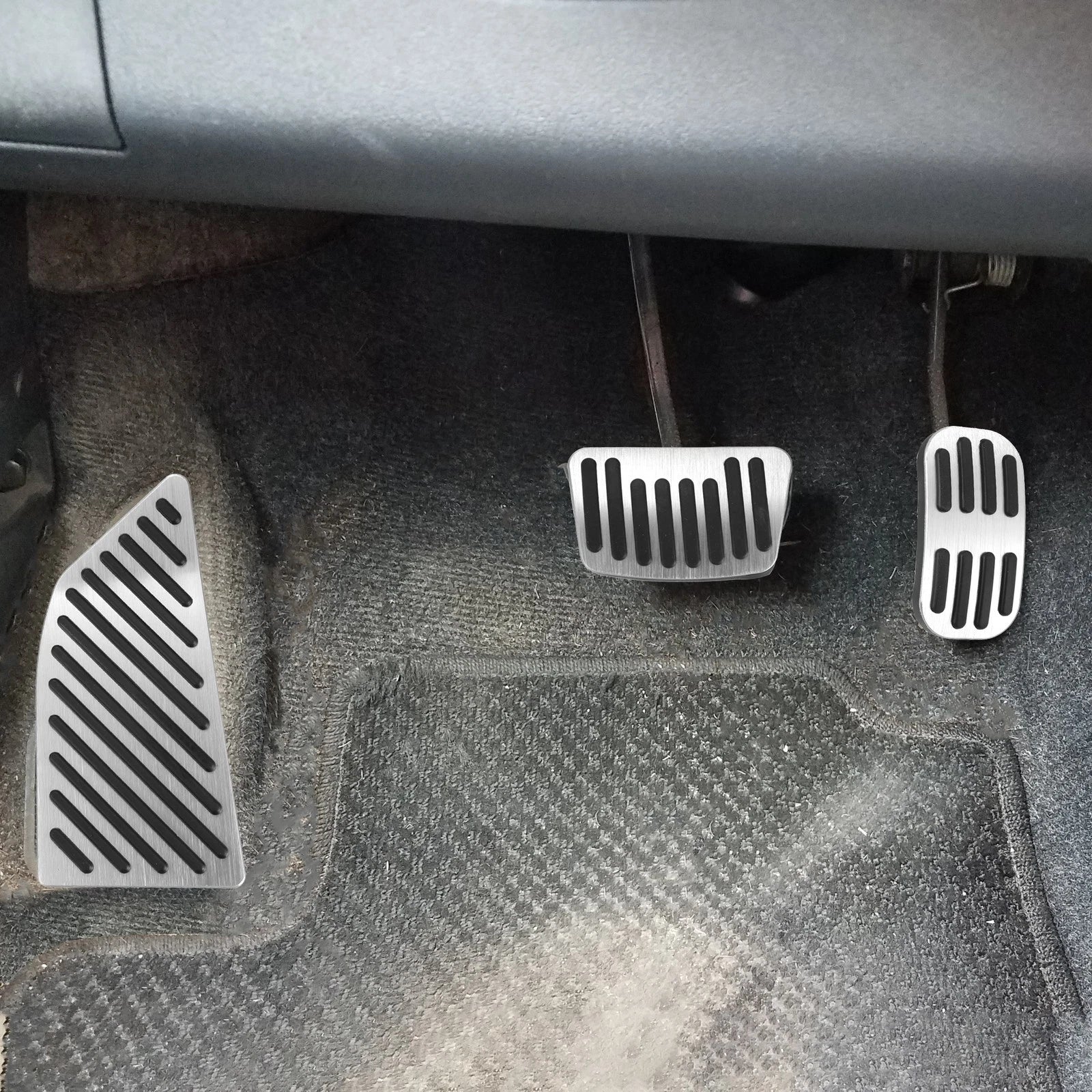 3 Pcs Gas Brake Rest Pedal for Toyota Corolla (2019–2021) Silver Tone