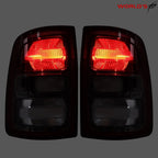 Set of 2 Tail Lights for Dodge Ram 2500 3500 (2019–2023) Halogen Black Trim