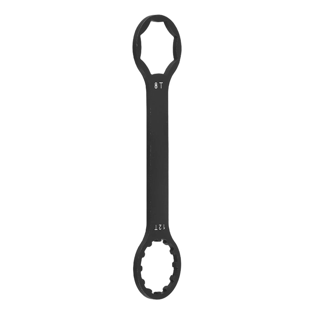 Fork Wrench for Bike (1 Pcs) 152mm x 38mm x 3mm Aluminum Alloy Black