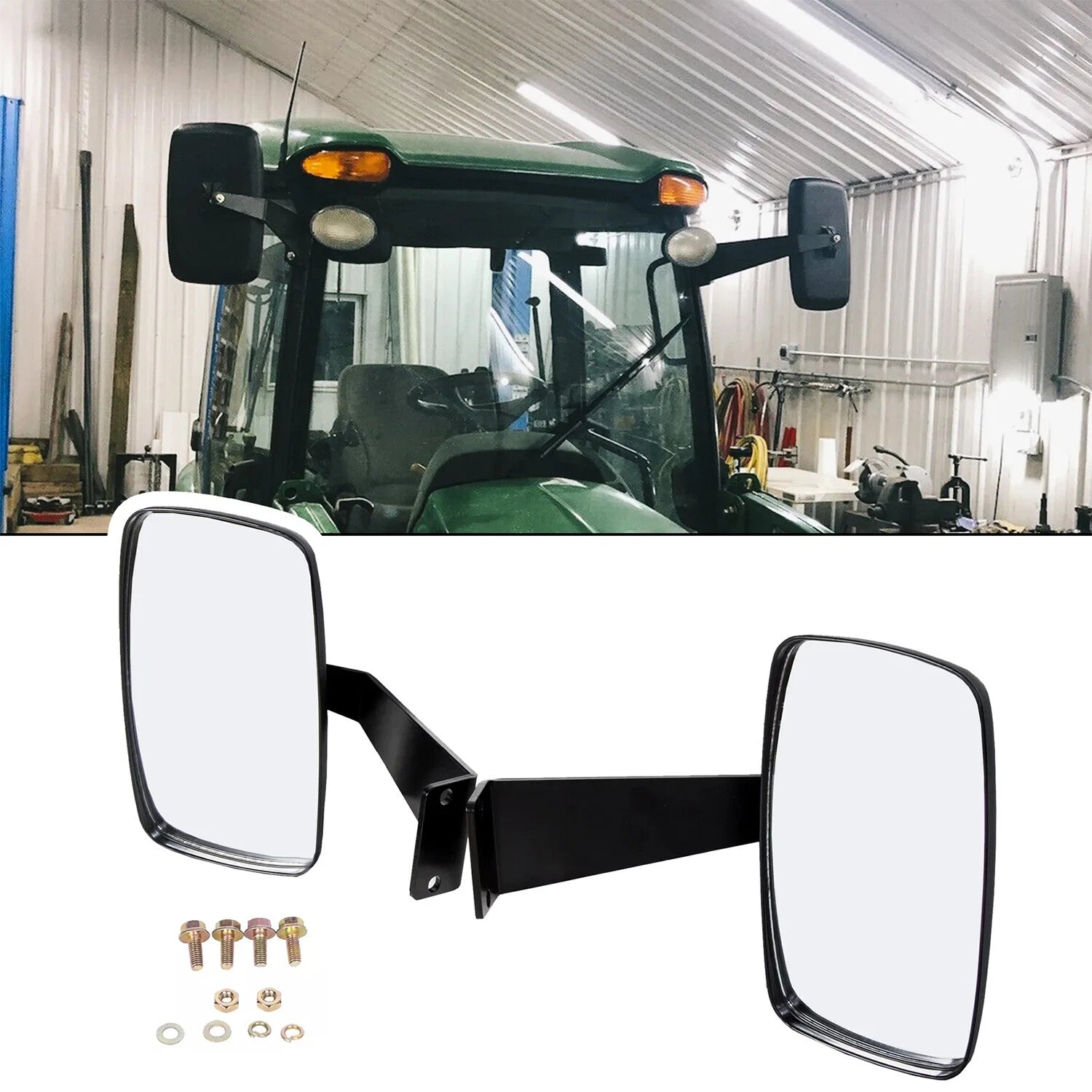 Set of 2 Rear View Mirrors for John Deere 5000 & 6000 Series #DM2455000