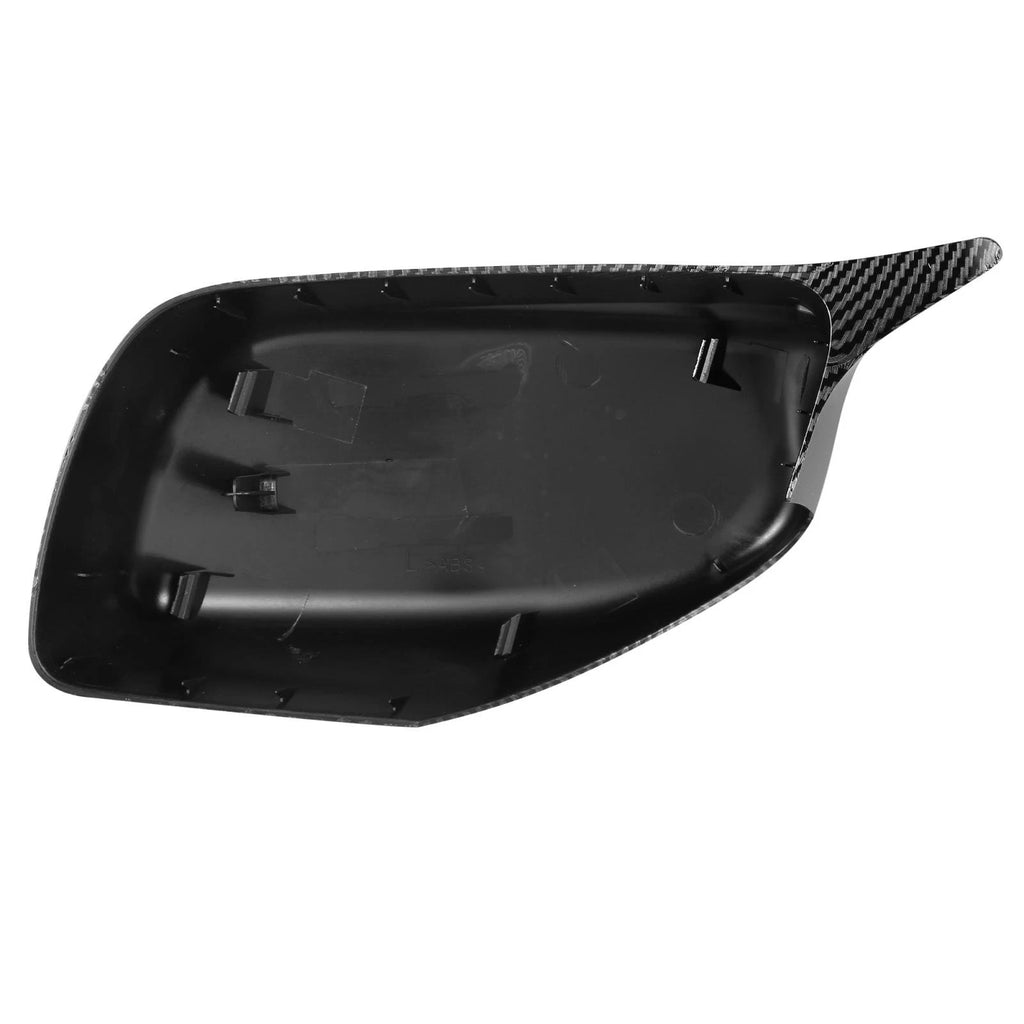 Pair of Carbon Fiber Pattern Rear View Mirror Covers for BMW E60 E61 E63 E64 (2003–2010)