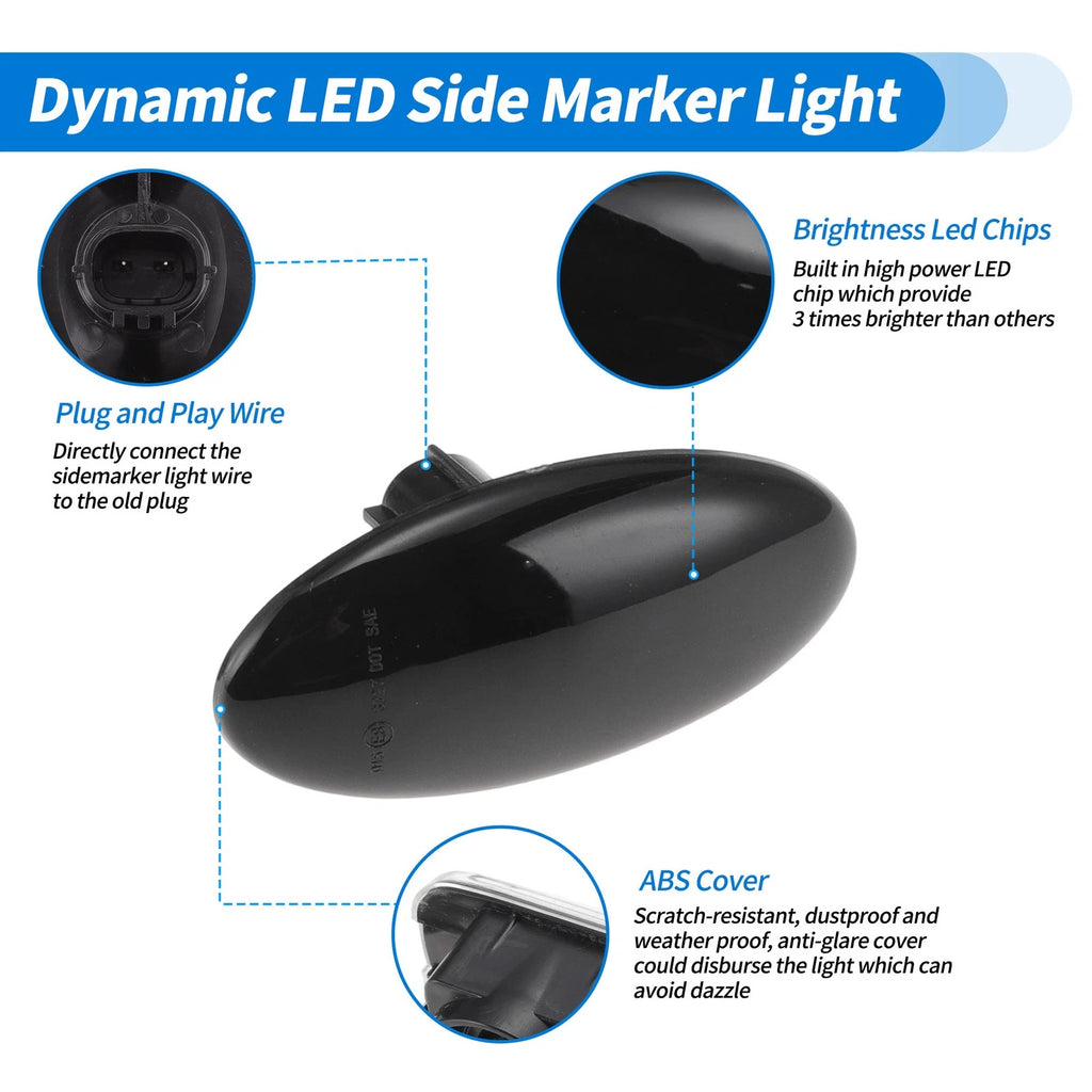LED Side Fender Marker Light for Subaru Impreza G12 (2008–2011) 2 pcs