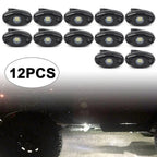 12PCS White 9W LED Engine Rock Light Kit for Jeep Truck SUV (Off-Road)