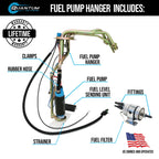 QFS 340LPH Fuel Pump Hanger + Sender + Filter for Chevrolet LS Swap (1988–1995)