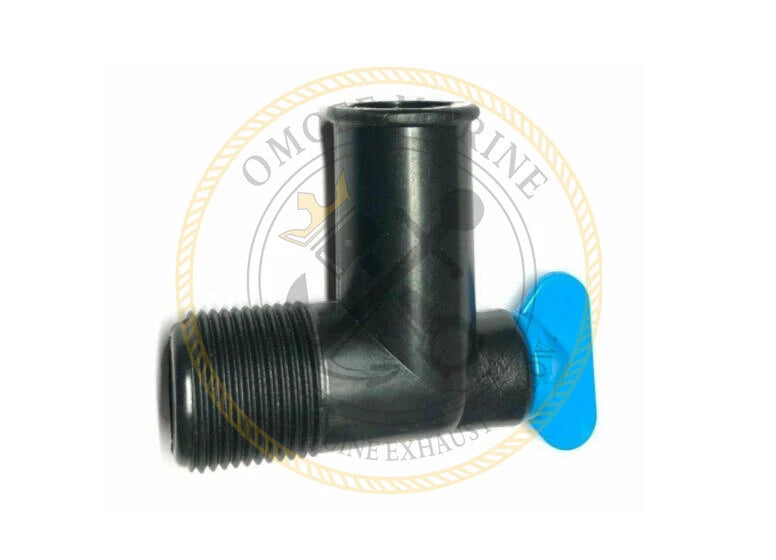 Elbow Drain Plug & Hose Fitting Kit for Mercruiser Inboard & Stern Drive (PAIR)