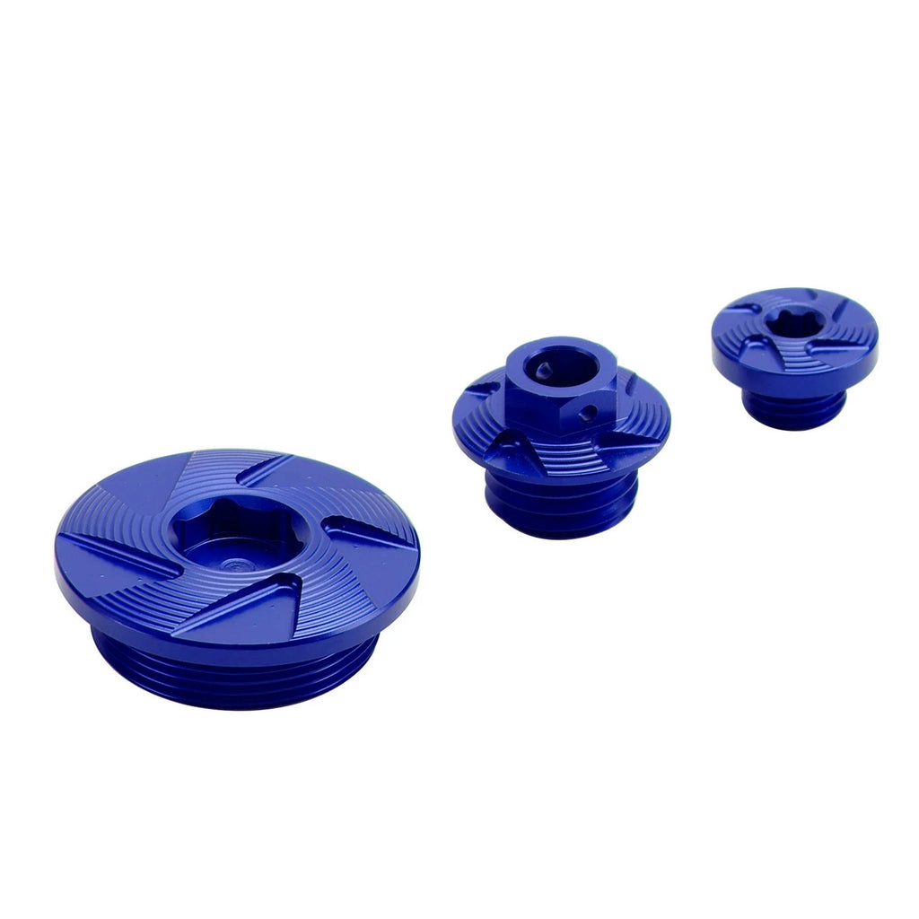 Crankcase Cover Oil Filler Plug Kit Blue for Yamaha YZ250F/YZ450F (2014–2022)
