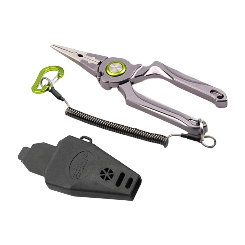 Folding Aluminum Fishing Pliers for Hook Cut Line Control