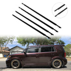 Set of 2 Front & Rear Window Scraper Seal Belt Weatherstrip for Scion xB (2008–2015)
