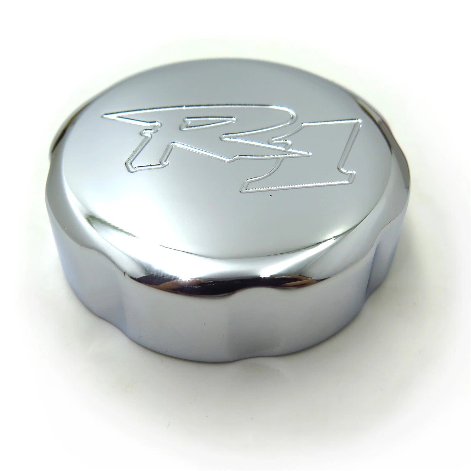 Chrome Brake Fluid Reservoir Cap Cover for Yamaha YZF-R1 (1998–2024)