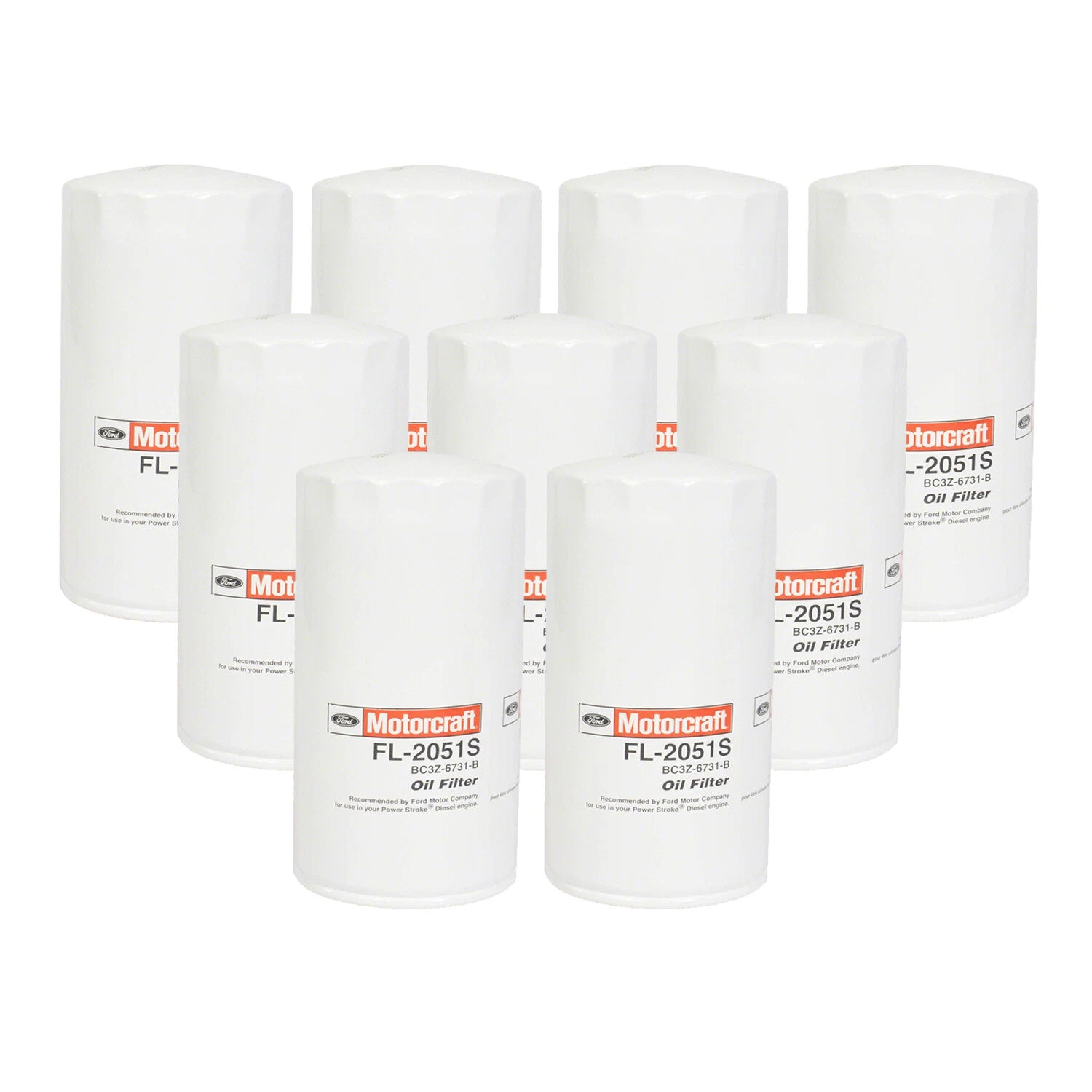 Set of 9 Engine Oil Filters for Ford F-250 F-350 Super Duty (2008–2010)