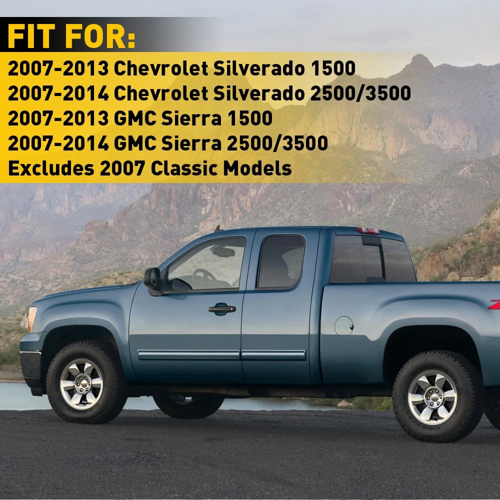 Chrome Fuel Gas Door Cover for Chevy Silverado (2007–2013)