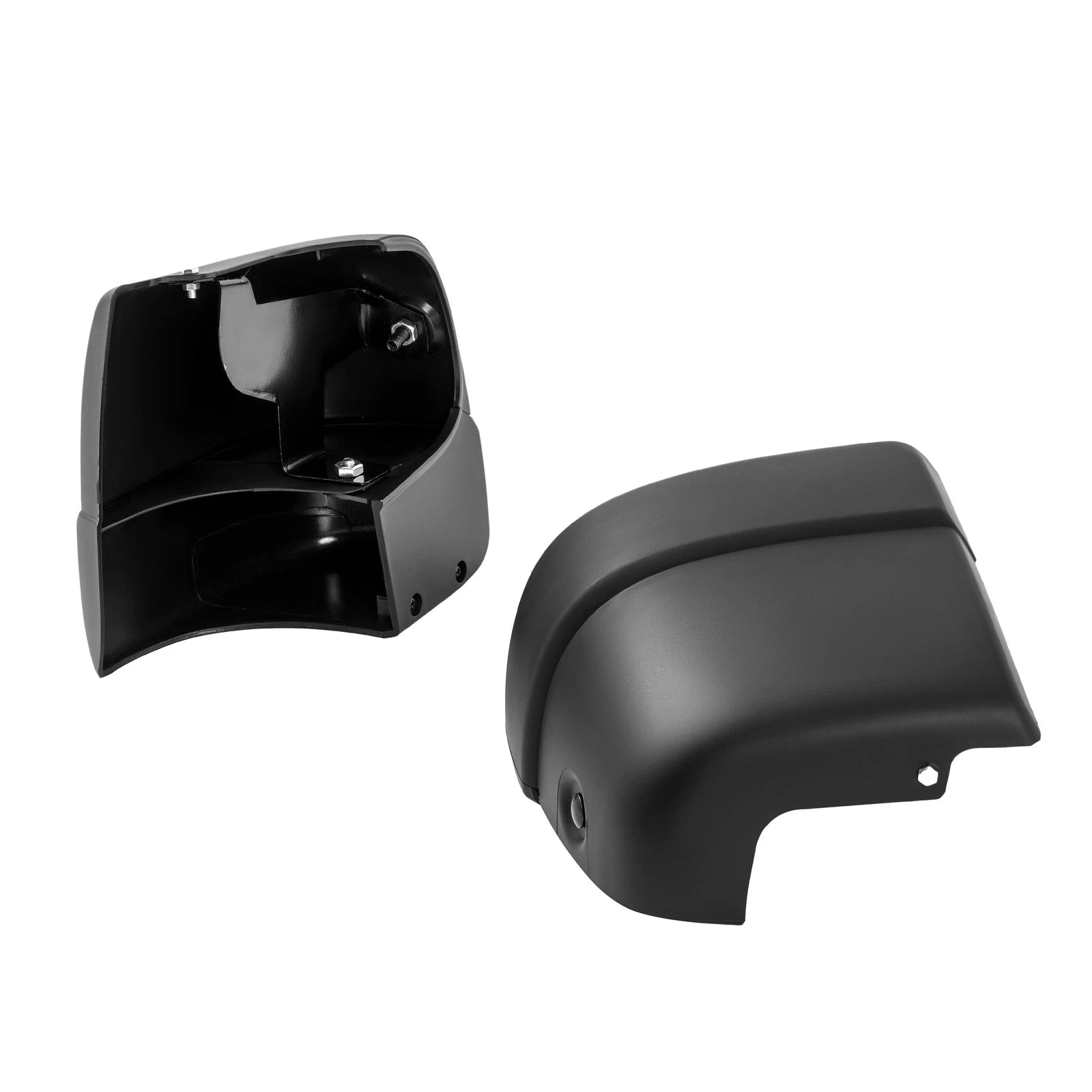 Set of 2 Matte Black Rear Bumper End Caps for Isuzu Rodeo
