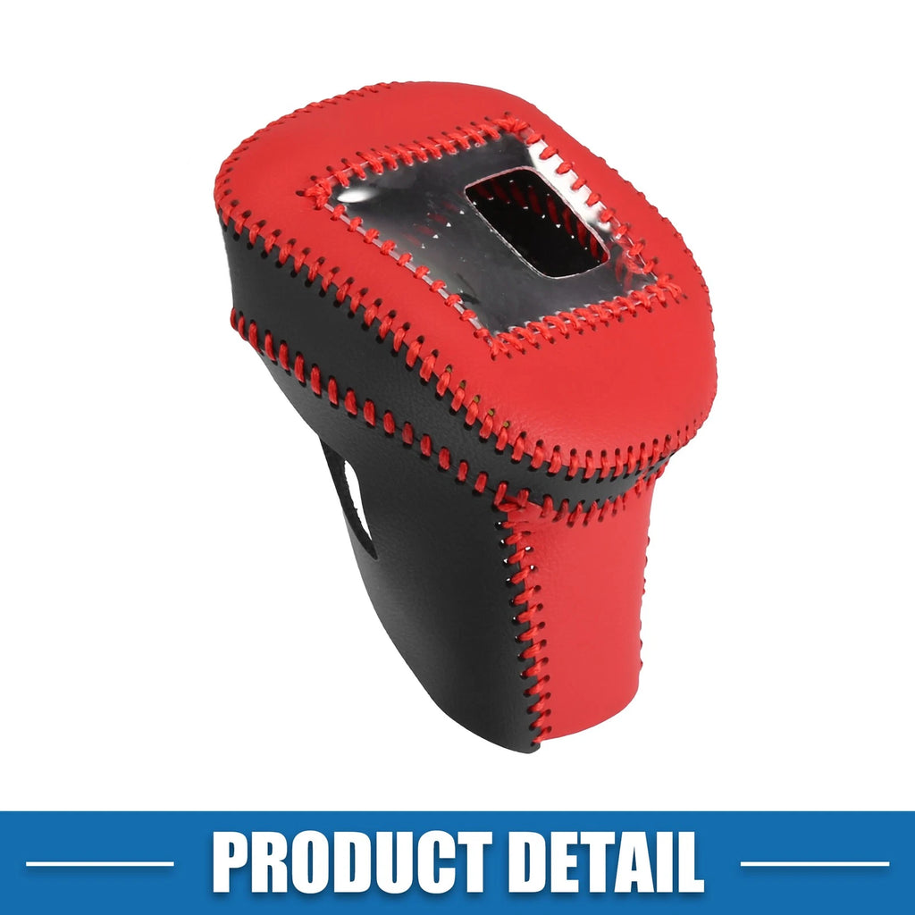 Automatic Gear Shift Knob Cover for Nissan Rogue (2021–2023) Black Red 767153232251