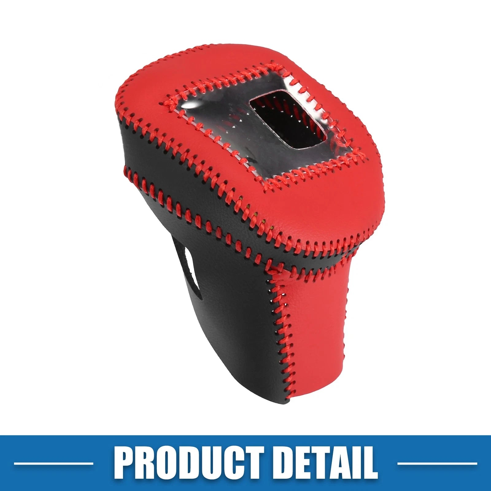 Automatic Gear Shift Knob Cover for Nissan Rogue (2021–2023) Black Red 767153232251