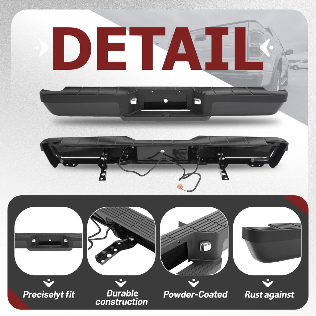 Rear Step Bumper Assembly for Ford Ranger (1993–2011)