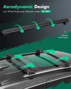 2X Roof Top Rack Cross Bars for Jeep Grand Cherokee (2011–2021)