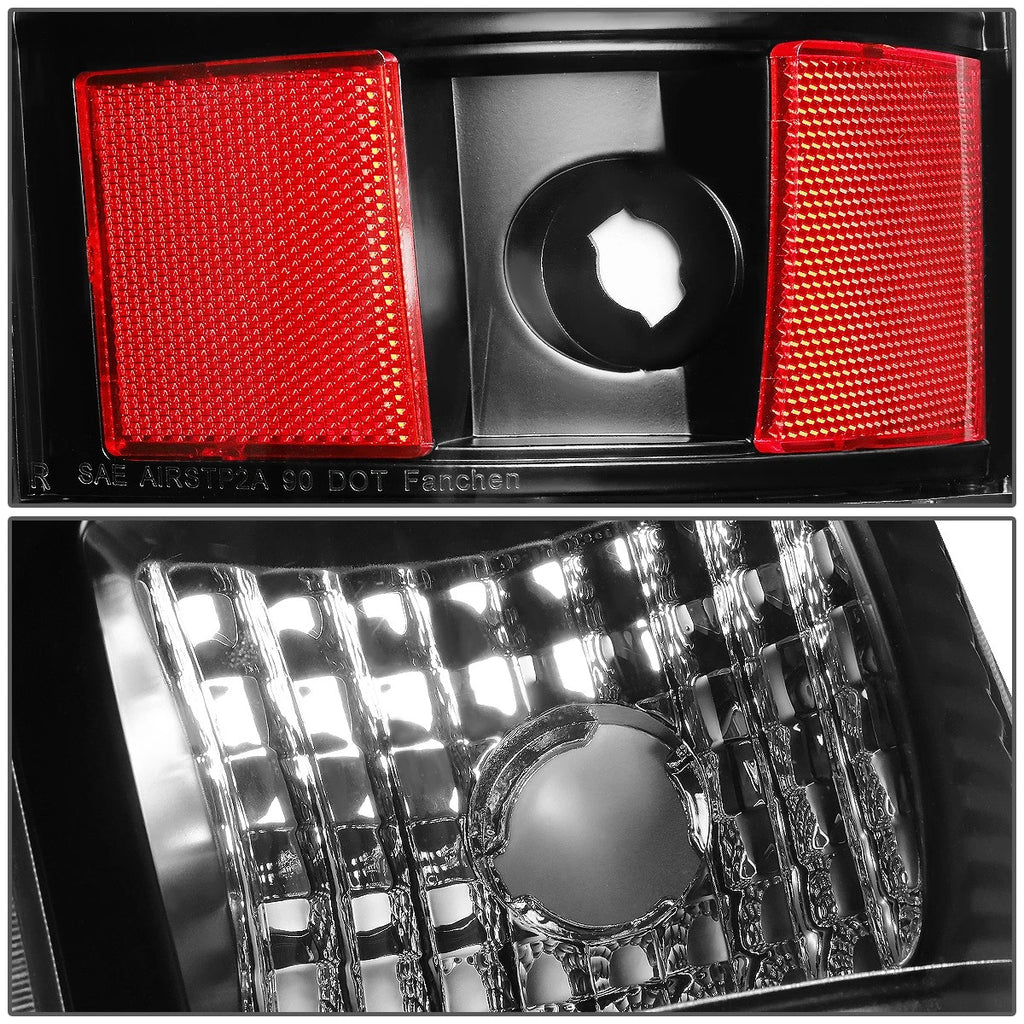 Red LED C-Tube Bar Tail Brake Light Lamps for Silverado Sierra (2003–2007)