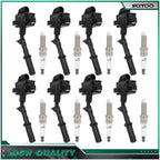 8 Ignition Coils + 8 Spark Plugs for Mercedes Benz CL550 (2011–2014)