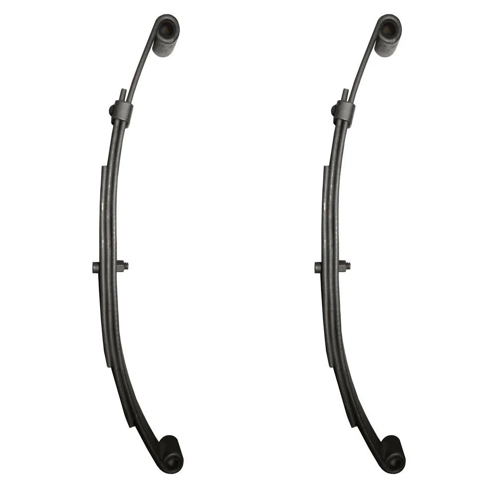 Set of 2 Double Eye 3 Leaf Trailer Leaf Springs 1,000 lb Capacity (20-3/8")