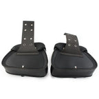 Black PU Leather Saddle Bags for Harley Sportster Dyna (2004-2023)