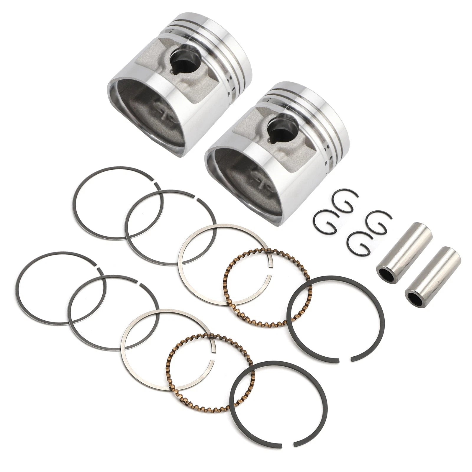 Piston Rings Pin Clips Kit 44.25mm for Honda CA125 CM125 CD125T CBT125 (1982–1999)