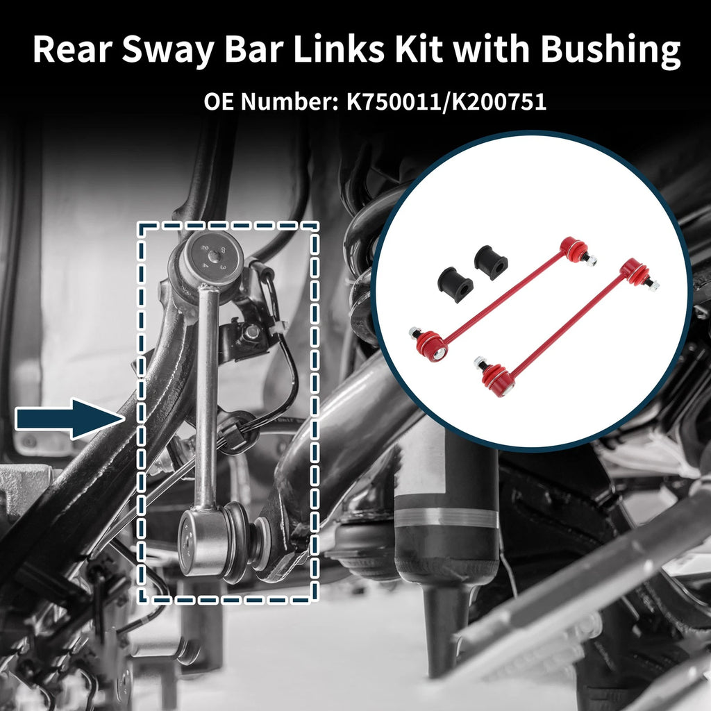 Rear Stabilizer Bar Links with 2 Pcs Bushing for Toyota Camry (No.K750011)