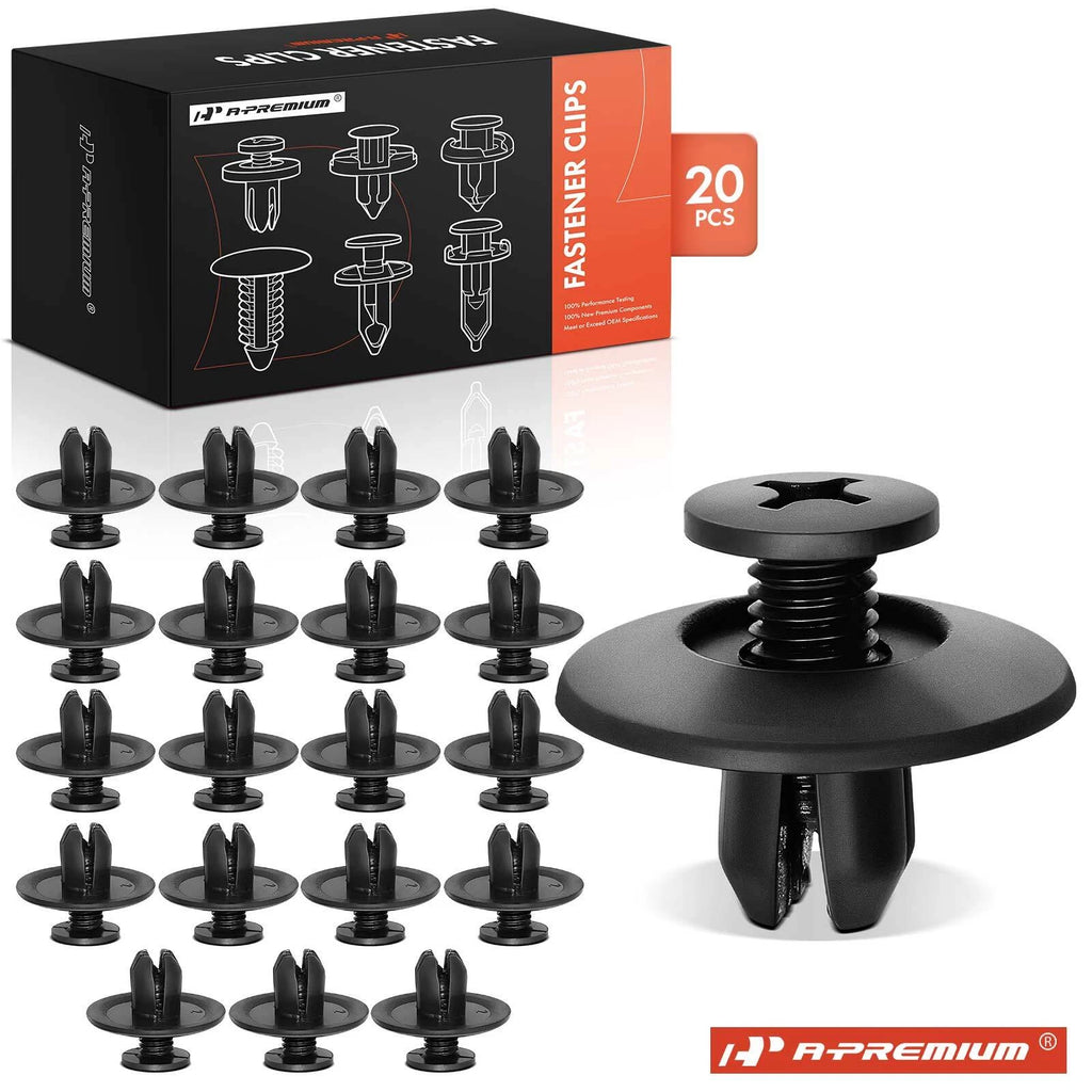 20Pcs 7mm Quarter Panel Wheel Opening Molding Screw Clips for Toyota (-)