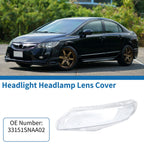 1 Pc Headlight Lens Cover for Honda Civic (2006–2011) No. 33151SNAA02