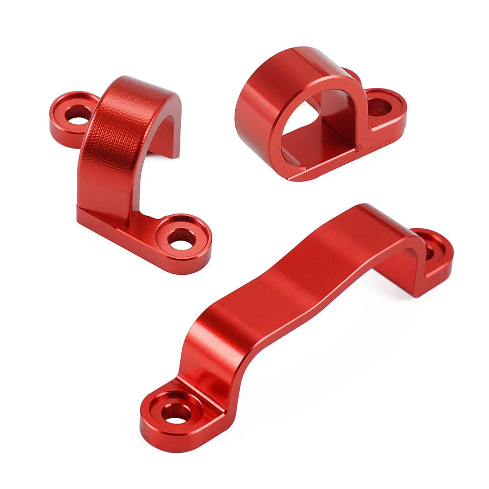 Billet Rear Brake Line Hose Clamps for Honda CRF450R CRF450X (2002–2017)